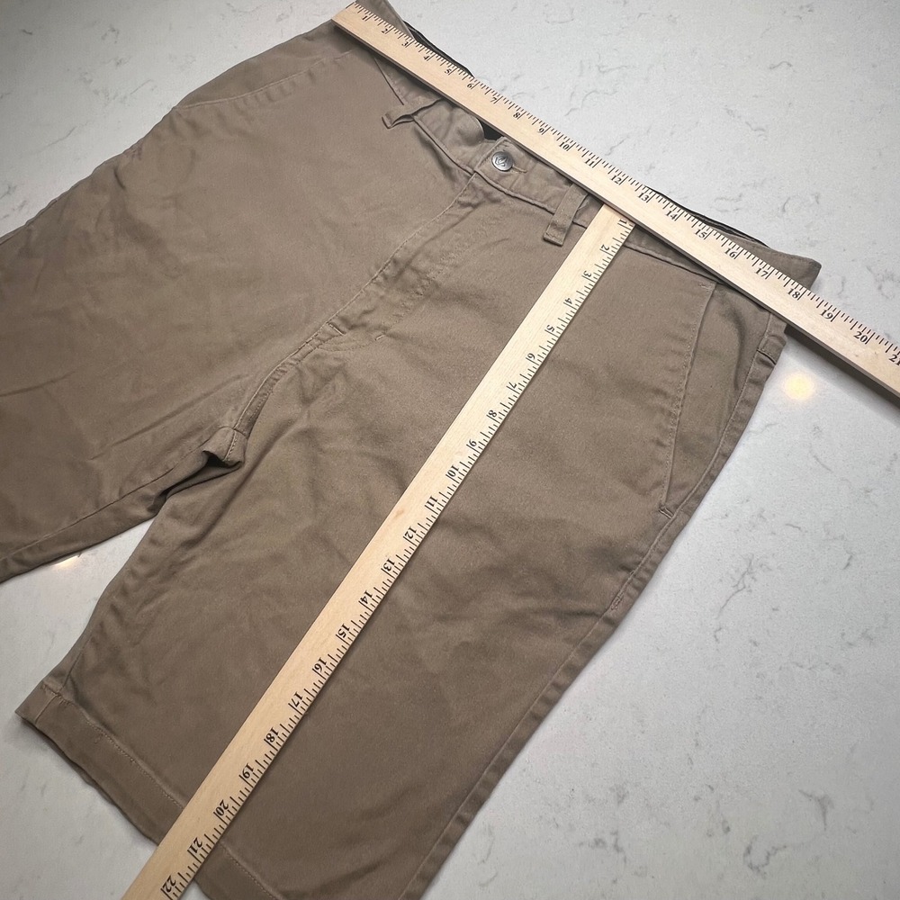 Volcom Tan Stretch Chino Shorts Mens 36 Khaki Brown Skate Casual - Picture 5 of 9